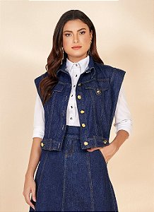 26952 COLETE JEANS C/ RECORTES