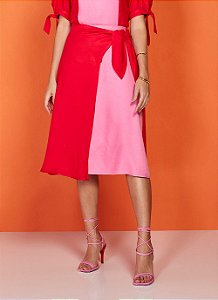 26932 SAIA PLANO EVASE C/ MIX DE TECIDOS 72CM