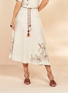 26940 SAIA VISCOLINHO GODE BORDADA C/ CORDÃO 80CM