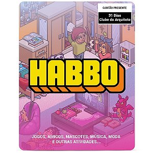 Habbo Hotel 31 Dias de Clube do Arquiteto Código Digital - Cartão Recarga