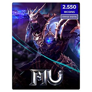 Mu Online 2.550 WCoins Código Digital - Cartão Recarga