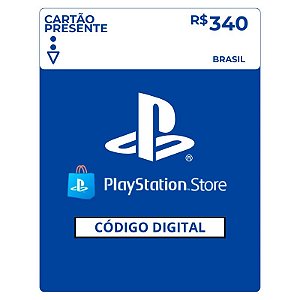 Playstation Store R$340 Reais Gift Card Brasil - Código Digital