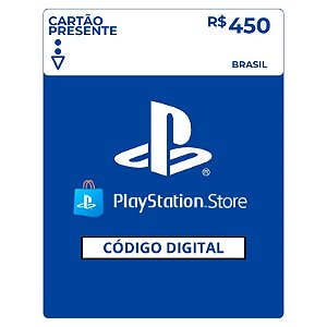 Playstation Store R$450 Reais Gift Card Brasil - Código Digital