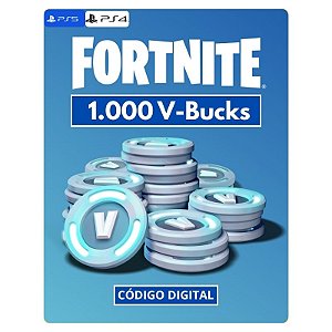 Fortnite 1.000 V-Bucks PS4 e PS5 - Código Digital
