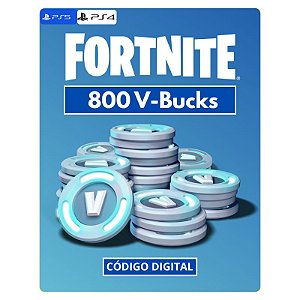 Fortnite 800 V-Bucks PS4 e PS5 - Código Digital