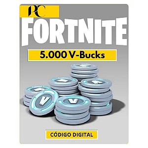 Fortnite 5000 V-Bucks – Código Digital para PC