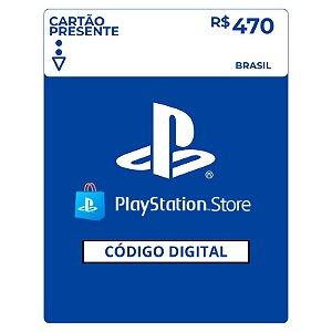 Playstation Store R$470 Reais Gift Card Brasil - Código Digital
