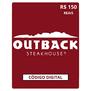 Cartão Presente Outback Gift Card - R$150 Código Digital