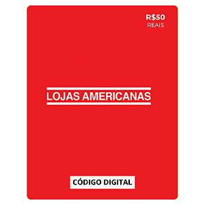 Gift Card Americanas - Código de Resgate R$50