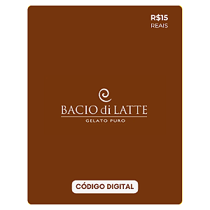 Gift Card Bacio di Latte - Código de Resgate R$ 15
