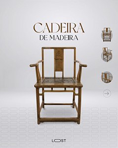 Cadeira Oriental de Madeira