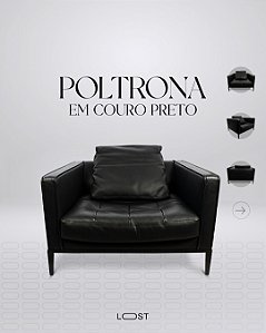 Poltrona em couro, Design Italiano