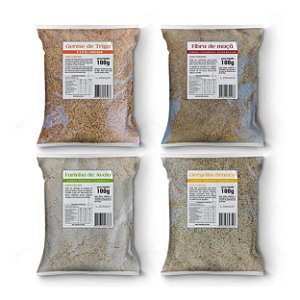 Germe de trigo/Fibra de maçã/Farinha de aveia/Gergelim 100g