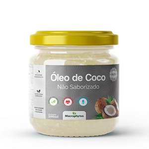 Óleo De Coco Não Saborizado 200ml Macrophytus