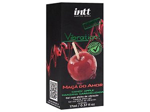 Gel Excitante Vibration Funcional 17g Power Extra Forte Maçã do Amor -Intt