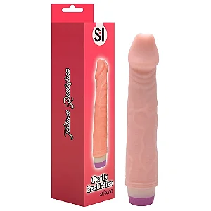 Prótese Pênis Vibrador 22 X 4Cm Dildo  Sexy Import
