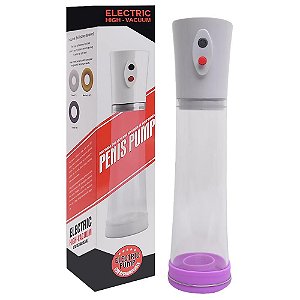 Bomba Peniana Elétrica - 3 Anéis Pênis