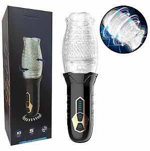 Masturbador Lanterna Para Glande - Recarregável / com Rotação