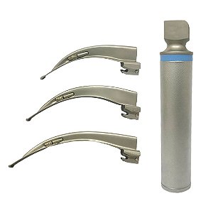 Laringoscópio Convencional Adulto - 3 Lâminas