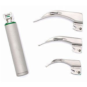 Laringoscópio Fibra Ótica Adulto - 3 Lâminas