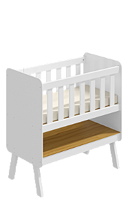Mini Berço Guti 3 Em 1 C/ Colchão Incluso Branco
