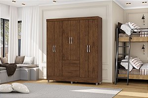 Guarda Roupa Ideal Plus 6 Portas COR:IMBUIA