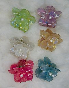 Presilha Mini Pétala Marmorizada
