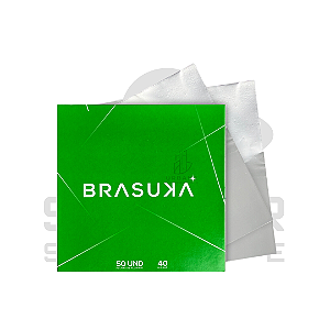 Papel Alumínio - Brasuka Verde - 50 Folhas