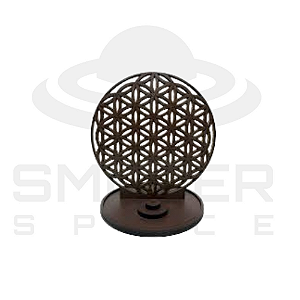 Incensário - Wood Burning - Flor da Vida