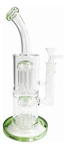 Bong de Vidro - Abduzido - Gold Line - Super Xtreme 2 Green - Grande