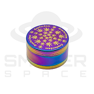 Dichavador de Metal - Print Rainbow Grande - 3 Partes - Folhas