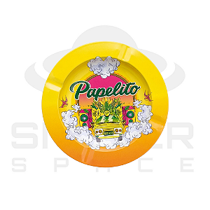 Cinzeiro de Metal - Papelito - Redondo Amarelo