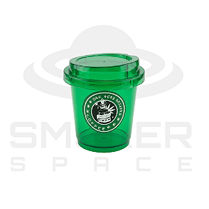 Dichavador Plástico- Copo Starbucks - 3 Partes - Verde