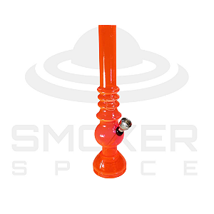 Mini Bong - Acrílico - Ondas - Laranja
