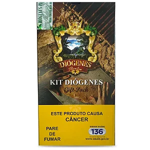 Charuto Diogenes Puentes Gift Pack - Petaca com 5
