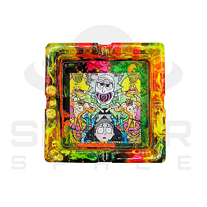 Cinzeiro Resina Artesanal - Colméia - Rick and Morty