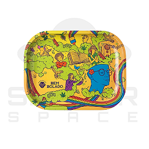 Bandeja Metal - Bem Bolado 18x14cm - Amarela