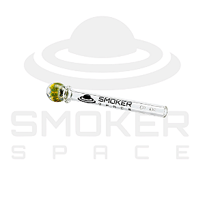 Piteira de Vidro - Smoker Space - Bolinha - Amarelo