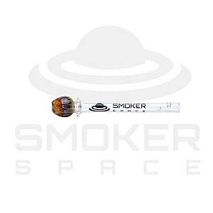 Piteira de Vidro - Smoker Space - Bolinha - Marrom