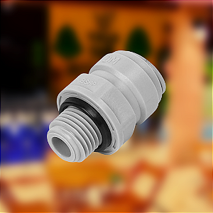 Conexao Rapida rosca macho 1/4" BSP x tubo 3/8"