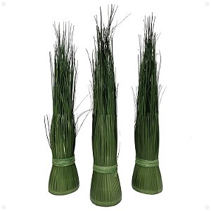 Buquê de Capim Verde Artificial 50CM