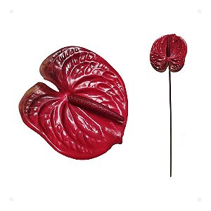 Antúrio Artificial Premium 65cm Decoração - 3 Cores