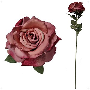 Rosa Inglesa Artificial Queen Anne Premium Luxo 72CM