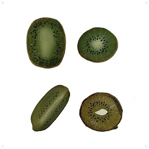 Kiwi em Pedaços Artificial Premium Kit com 2
