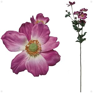 Galho de Anenoma Flor do Vento Artifcial Premium Kit Com 3