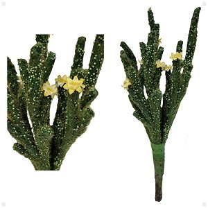 Cacto Exótico Com Flor Artificial Premium