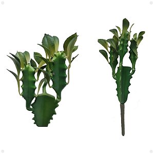 Mini Cacto Artificial 16CM Premium Kit com 3