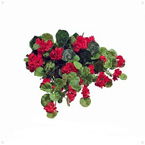 Pendente de Gerânio Artificial Premium 55CM Cheio