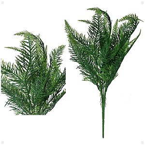 Buquê Verde Samambaia Crespa Artificial Planta KIT