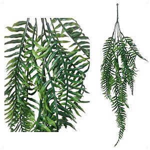 Pendente de Samambaia Americana Verde Artificial 70CM